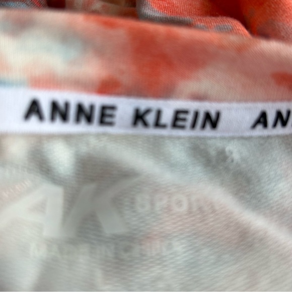 NWT Anne Klein orange blue cumulus tie dyegrenadine comb sweater Size L - Picture 8 of 13